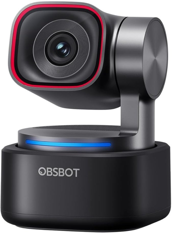 OBSBOT كاميرا ويب OBSBOT Tiny 3 مع صوت مكاني مدعوم بالذكاء الاصطناعي بدقة 4K، كاميرا PTZ بتتبع الذكاء الاصطناعي مع مستشعر 1/1.28"، ثلاث ميكروفونات، تحكم صوتي وإيمائي، 120FPS، HDR، كاميرا ويب للكمبيوتر، اللابتوب، البث، الاجتماعات، سويتش 2، وغيرها. - Image 1